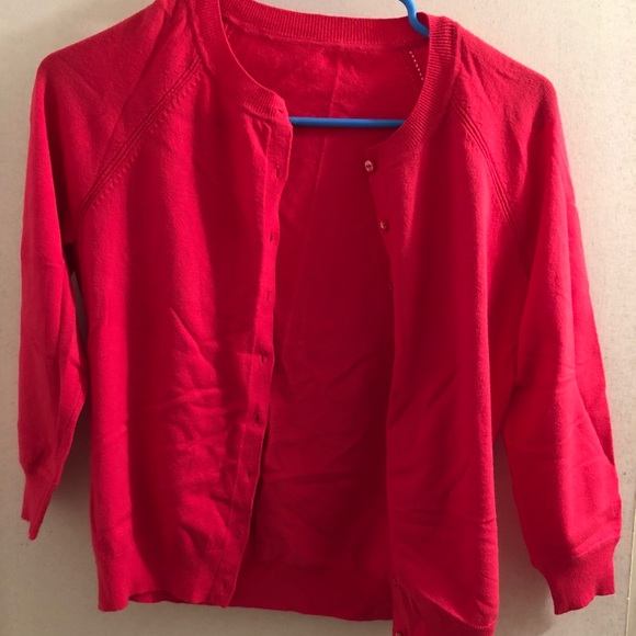 H&M Olive Green Dress & Hot Pink Cardgain - Picture 4 of 5